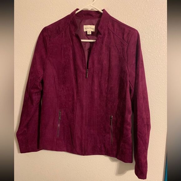 Studio works 10P Purple Velvet Jacket - Picture 1 of 4